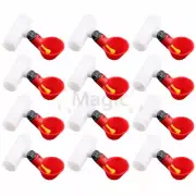 12pcs Automatic Chicken Drinker Cups Plastic Poultry Waterer with 3/4" tee