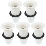 5 Pcs Plastic Water Drainer Bathroom Filter Cover Kitchen Sink Strainer