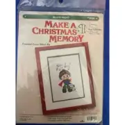 Hugs and Stiches Make A Christmas Memory Silent Night Cross Stich NWT