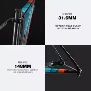 Carbon MTB Frame Mountain Bike FOR Bicycle Part 15/17/19inch 38T 29*2.35