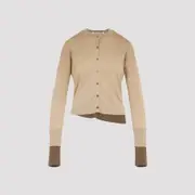 [Acne Studios] Acne Studios-Beige Silk Cardigan-Donna M STAND