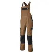 Dickies Adjustable Straps Mens Khaki/Black Everyday Bib and Brace Workwear DK0A4XT2C67 L