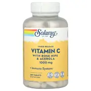 Solaray, Timed Release Vitamin C with Rose Hips & Acerola, 1,000 mg, 250 Tablets