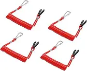 4 PCS Jet Ski Lanyard Boat Kill Switch Lanyard Tether Replace 6E9-82575-00 Compatible with Yamaha Outboard Mercury Tohatsu Honda Engine