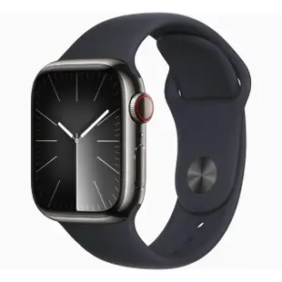 【Apple】Watch Series 9 LTE版 41mm(不鏽鋼錶殼搭配運動型錶帶)