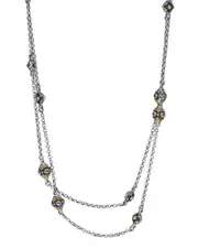 Konstantino Nemesis 18K & Silver Pink Tourmaline Necklace