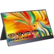UPERFECT 15.6" Portable Monitor 1920x1080 Mini HDMI USB C Monitor Laptop Screen