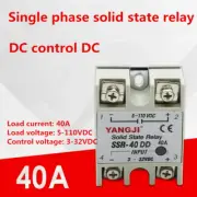 Single-phase DC controlled DC DC-DC solid state relay SSR-40DD 40A 110VDC 40A
