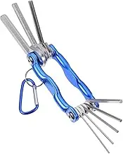 ZEACCT 1 Pcs Folding Hex Key Wrench, Folding Allen Wrench Set, Hexagonal Wrench Set, Fold-Up Metric Allen Keys, Folding Hex Key Allen Wrench Set, Security Torx Key Set, for Furniture Assembly