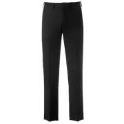 IZOD Flat Front Pant Boys Regular Fit Size 10 Adjustable Waist Black Men