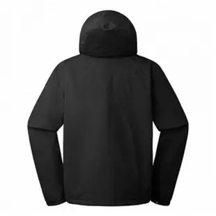 【The North Face】北臉 外套 男款 衝鋒衣 連帽運動外套 防潑水 黑 NF0A7W7FUK2