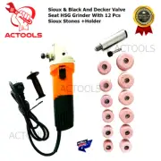 Sioux & Black And Decker Valve Seat HSG Grinder 230 v 50 Hz/AC + 12 Pcs Stones
