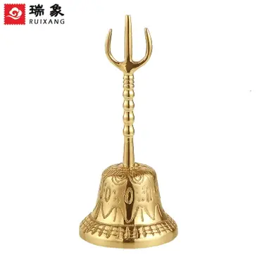 道家三清鈴純銅三叉鈴道教鈴鐺道士用品帝鐘| 協貿國際日用品生活1館