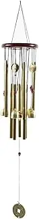 Suesacy Large Metal Multi-Tube Wooden Wind Chime Door Decoration Alloy Bell Decoration