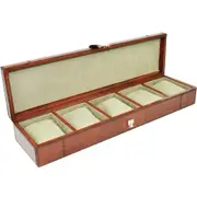 Leatherkart Leather Watch Holder (5 watches) - Tan
