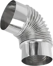 Stainless Steel Elbow Chimney Flue Flexible Air Pipe Vent Hose Kitchen Chimney Hose Easy Replacement