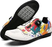 Men and Women Cycling Shoes,Road Touring Shoes Comfortable and Breathable Interior, Nylon Outsole,41,A