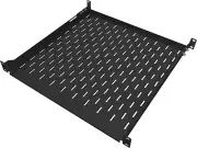 1U Server Rack Shelf - 19" Rackmount Tray - 17.7" (450Mm) Deep 4-Post Fixed Moun