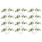12Pcs Napkin Rings, Rustic Farmhouse Table Napkin Holders for Decoration, 160 mm