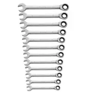 Ratchet Handle Metric Spanner Open End and Ring Wrenches Key Nut Tools Set