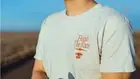 BPN Shirt Mens Medium Bare Performance Nutrition Limited Off White Running Race