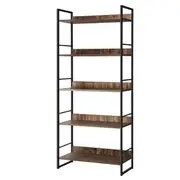 Oikiture Display Shelves Bookshelf Bookcase Shelf Storage Industrial Furniture