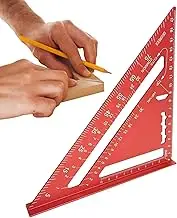 Drafting Triangles - Metric Protractor | Aluminum Alloy Measuring Tool for Precision Small Geometric Tasks Woodworking Construction Drafting Engineering Projects