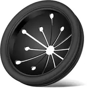 [Cosmiro] 1Pc Removable Quiet Environmentally Friendly Rubber Garbage Disposal Splash Guard Baffle for Kitchen Sink - Replacement Part for Moen/Insinkerator/GE - 3 1/8 - Black