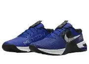 Nike Men's Size 8.5 Metcon 8 Old Royal White Black DO9328-400