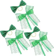 CAXUSD Patrick's Day Bottle Decor Mini Irish Bow Ties Festive Decorations DIY Craft Home Ornament