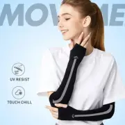 Ice Silk Arm Sleeves Cuff Anti UV Sun Elastic Outdoor Cycling Camp Sport Sleeves