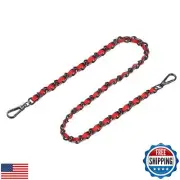 uxcell Purse Chain Strap, 39" Leather Iron Flat Chain Strap Handbag Chains Pu