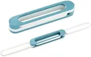 South Koala Plastic Shoes Rack Organizer Folding Lightweight Mounted Wall Storage Shoe Holder Shoes Hanging Shelf Adhesive Storage Organizer （Blue）