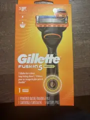 Gillette Fusion5 Power Razors for Men, 1 Gillette Razor, 1 Blade Refill, 1 Batt