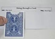 Biting Through A Card Magic Trick - Awesome Close-up Illusion, Street, Strolling