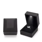 LED Light Ring Case,Jewelry Box for Proposal, Wedding, Engagement, LED Gift R...