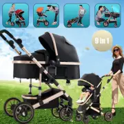 ✅Baby Pram Pushchair Light Buggy Stroller Travel System With Newborn Bassinet✅