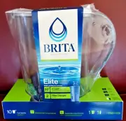 NEW Brita Elita Large 10 Cup Water Filtration System Pitcher w 1 Brita Filter