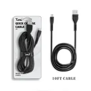 10ft Long Premium Fast Charge USB Cord Cable for Nintendo Switch / Switch Lite