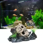 Reptile box landscaping fish tank decoration spider lizard cave resin skull
