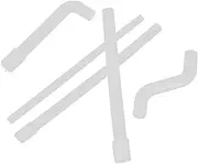 SHINEOFI 5pcs High Temperature Hose Silicone Dip Hose Silicone Heater Hose Silicon Tube Silicone Hose Connectors Water Storage Tubing Flexible Pipe Hot Water Hose Silica Gel White