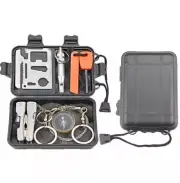 Emergency Kit. Multi-Tool Pliers, Emergency Blanket, Ferro Rod, Compass + more