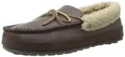Hideaways by L.B. Evans Men's Elijah Slipper,Chocolate,9 M US