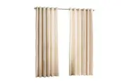 Riva Home Fiji Faux Silk Ringtop Curtains (Cream) - UTRV406