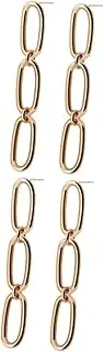 SHERCHPRY 2 Pairs Dangle Earrings Threader Earrings Droplet Earring Geometric Earrings for Women Orrous Ring, Size 1x2pcs, Metal Faux Leather, Alloy No Gemstone