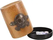 NAMOARLY Dice Shaker Cup with Skull Pattern Large Capacity Dice Holder for Gaming Non-incisive for Ktv Bars and Home