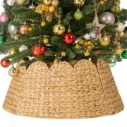 StorageWorks 24" Scalloped Christmas Tree Collar, Wicker Christmas Tree Base ...