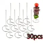 30pcs Multifunctional Stainless Steel Barbecue Skewers Outdoor Tools