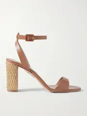 [Aquazzura] Aquazzura - Sunseeker 85 Leather Sandals - Tan - IT39 IT 39 Brown