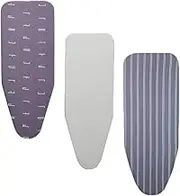 36x12 39x13 43x13in Heat Resistance Iron Board Cover with Padding Iron Board Replacement Cover for Ironing Board Standard Ironing Pad Cotton Ironing Board Cover(Gray,43x13in (110x34cm))
